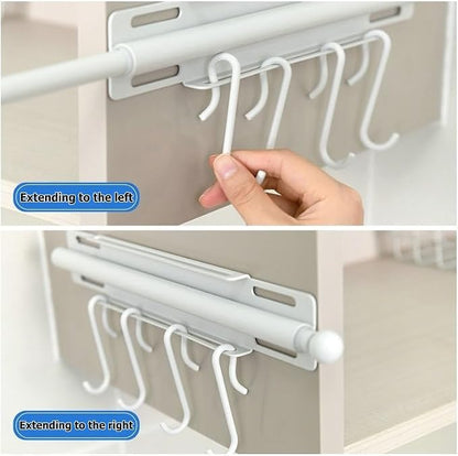 12" Valet Rod for Closet Pull Out, Retractable Slide Out Closet Valet Rod for - Image 6