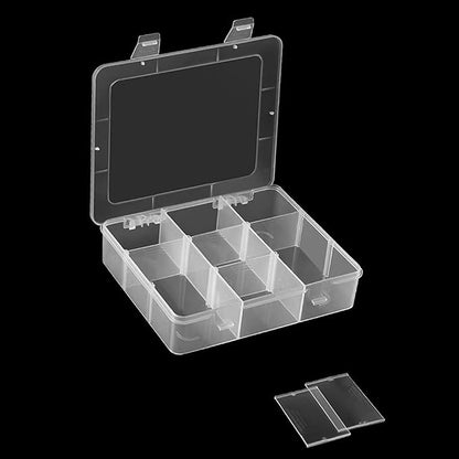 9 Grids Plastic Storage Compartment Organizer Container by Vidifor