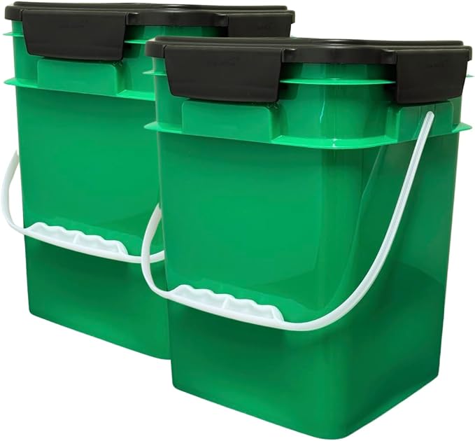 House Naturals 4 Gallon Square Food Grade Plastic Bucket - Image 2