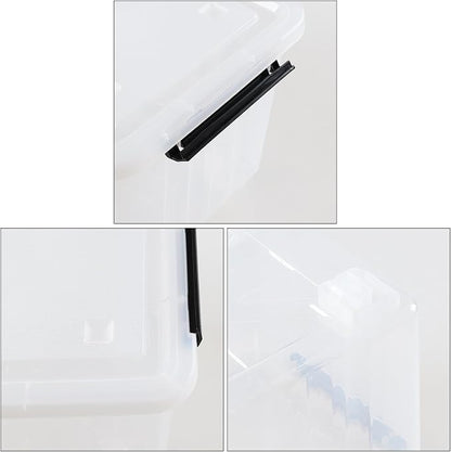 30 Quart Plastic Clear Storage Bin - Image 3