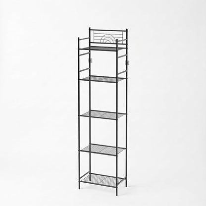 LEEDA 5-Tier Metal Shelving Unit, Sturdy Bathroom Storage Shelf & Free Standing - Image 6