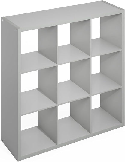 Furinno Simple Cube Storage Organizer, 9-Cube Display Shelf, Open Back Shelving - Image 7