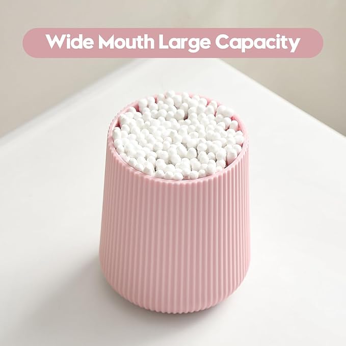 YAUKPH Pink Striped Toothbrush Holder - Image 2