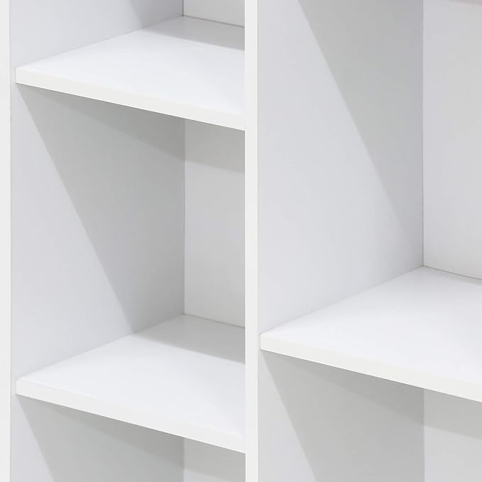 Furinno LUDER Book Shelf, 7-Cube Bookshelf, 9.4 x 19.5 x 41.7, - Image 8