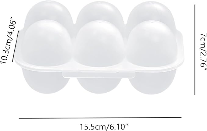 6 Grid Egg Holder Container Portable Carrier Box Hard Shell Storage Case - Image 7