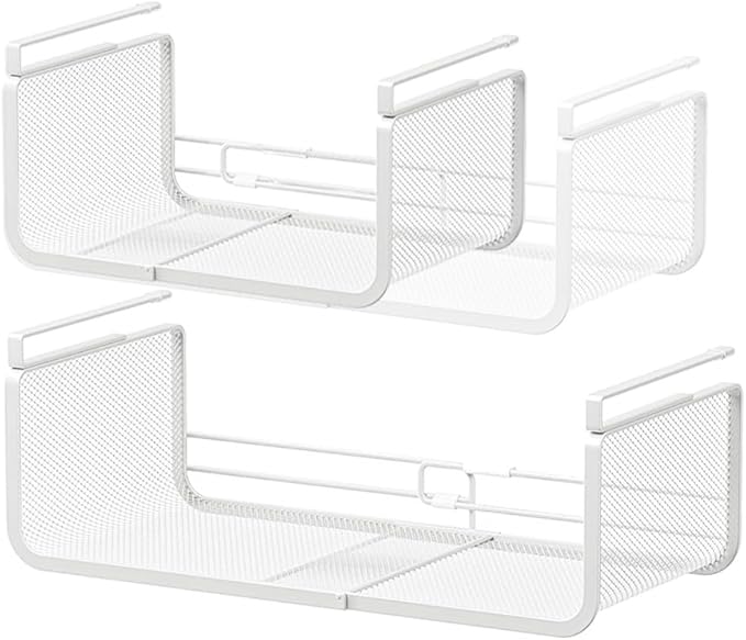 Expandable Under Shelf Basket Organizer, Under Shelf Storage, Hanging Baskets by Janebert