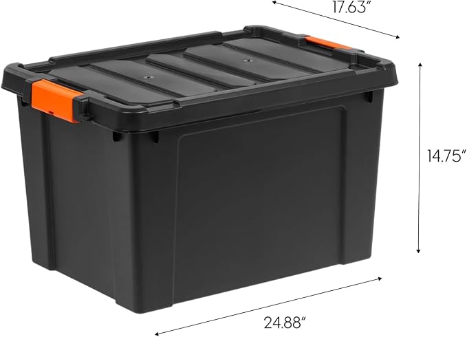 19 Gal Heavy Duty Plastic Storage Bins - Image 2