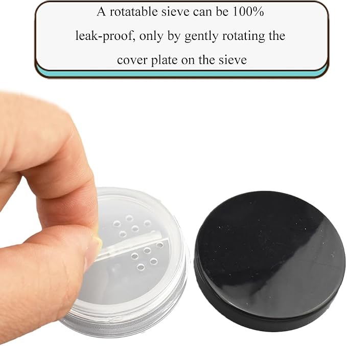 HAHIYO 1Pcs 20ml/0.68oz Plastic Empty Travel Compact Case Makeup Cosmetic Jar - Image 6