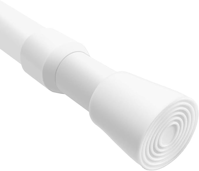 Short Tension Rod 16 to 28 Inche Small Shower Curtain Rods No Drilling by QILERR