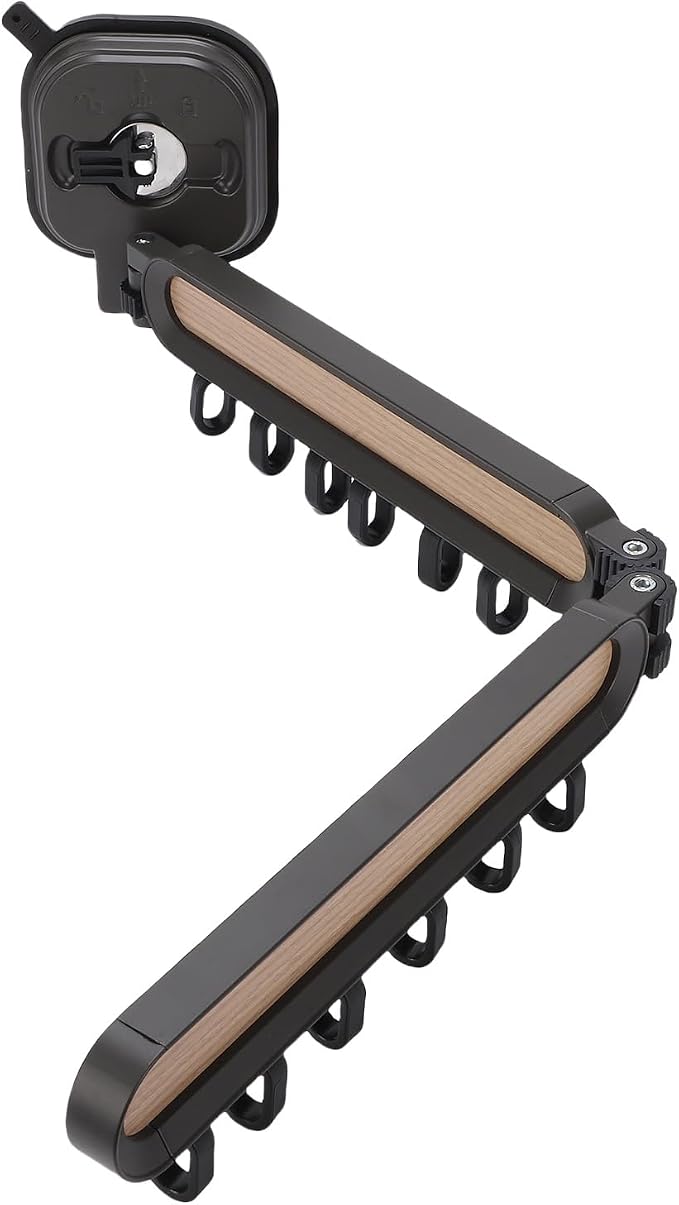 Pissente Wall Mounted Clothes Drying Rack, Aluminum Alloy Foldable Hanger Rack - Image 2