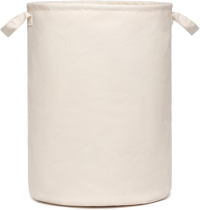 Foldable Storage Bins with Lids Cotton Canvas Rectangular Storage Box Ideal - Image 9