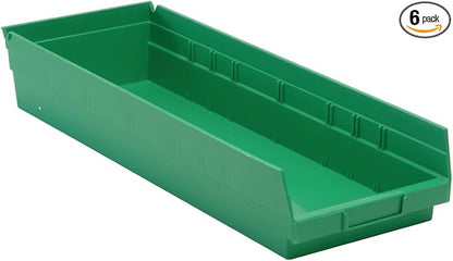 Quantum Storage QSB114 Heavy-Duty Nesting Plastic Shelf Bins by QuantumStorageSystems