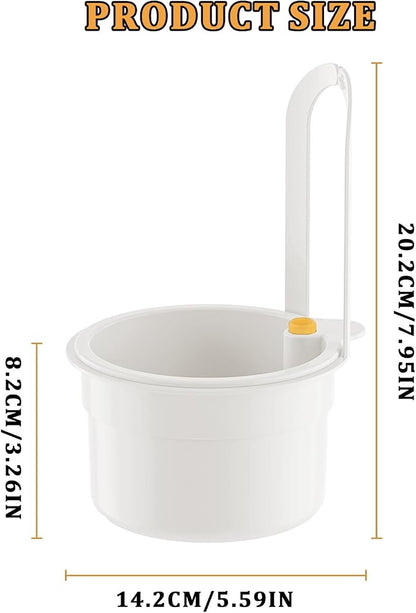 Sink Strainer Basket with One-Touch Drain Mesh, Snap-On Strap & Detachable - Image 7