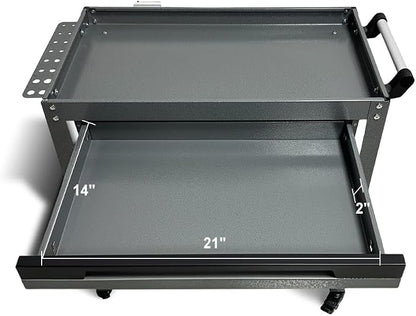 Metal 3 Tier Rolling Tool Cart - Image 3