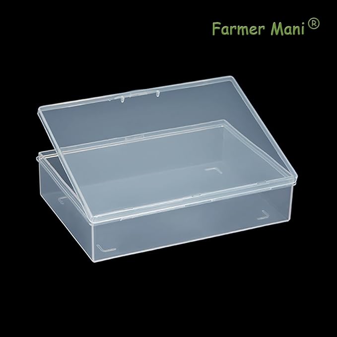 2 Pack Rectangle Plastic Clear Storage Containers Box, Safety Pins and Other - Image 7