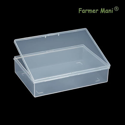 2 Pack Rectangle Plastic Clear Storage Containers Box, Safety Pins and Other - Image 7