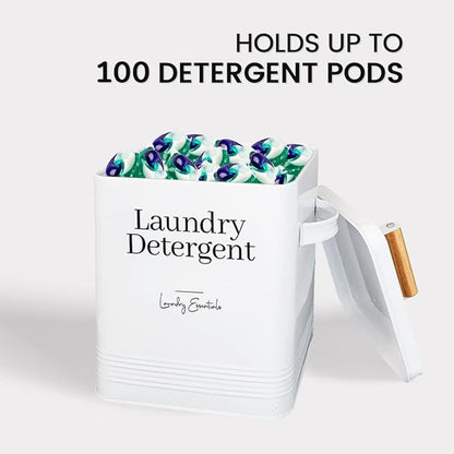 Simplation Laundry Detergent Container, Modern Farmhouse Storage Box - Image 3