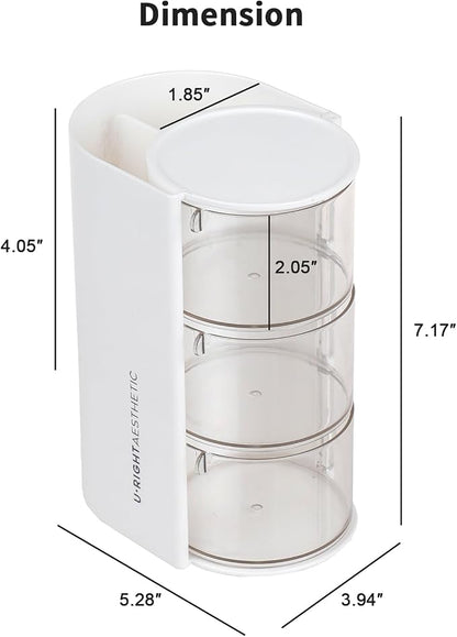 FABROK 3-Layer Clear Hair Accessories Organizer - Image 2