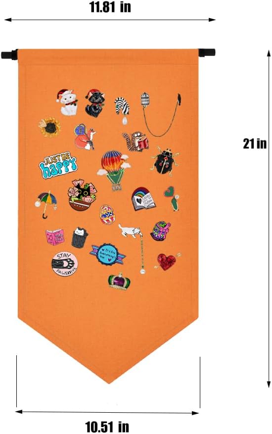 Wall Hanging Brooch Storage Case Canvas Display Stand Enamel Pin Display Banner - Image 3