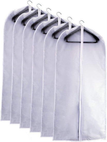 Garment Bags for Hanging Clothes 24''X48'' Suit Bags for Closet Storage Plastic by UOUEHRA