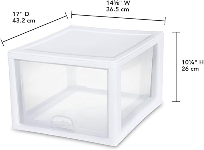 Sterilite 12-Pack 27 Quart Stacking Drawer, Accessories, Craft Supplies - Image 3