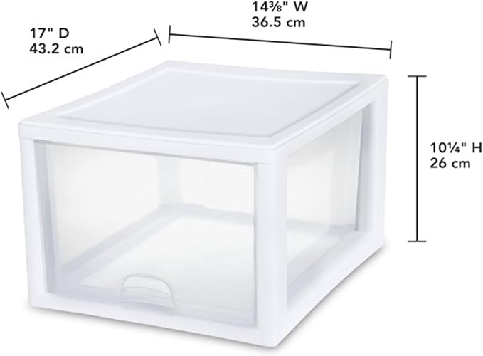 Sterilite 16-Pack 27 Quart Stacking Drawer, Accessories, Craft Supplies - Image 3