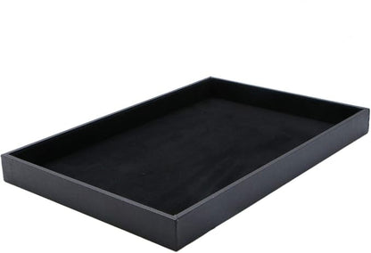 Velvet Jewelry Tray for Drawers Black Jewelrys Display Tray Stackable Jewelry by JETEHO