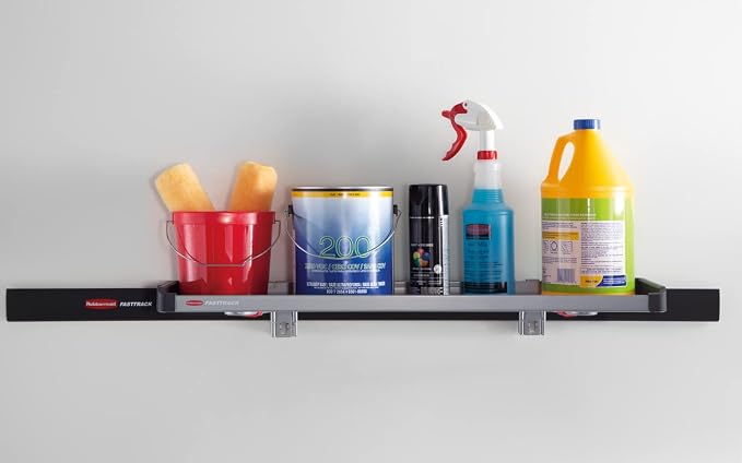 Rubbermaid FastTrack Rail Large Shelf Organization System, Holds up to 50 Pounds - Image 6