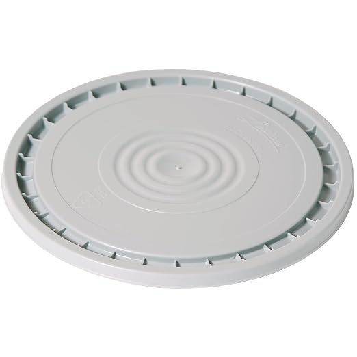Meranti Reusable Easy Peel 3.5, and 7 Gallon Bucket Lid | Food Grade | Gray by MerantiHomeGarden