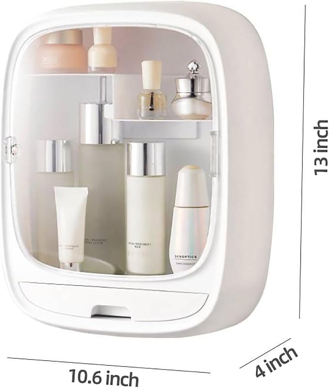 Makeup Organizer Shelf, Wall-Hanging Cosmetics Organizer and Storage Box - Image 2