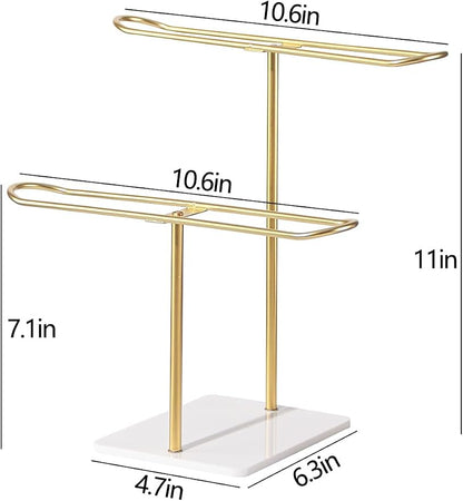 2 Tier Headband Holder, Metal Hair Band Organizer, Ear Diplay Stand, Hair - Image 7