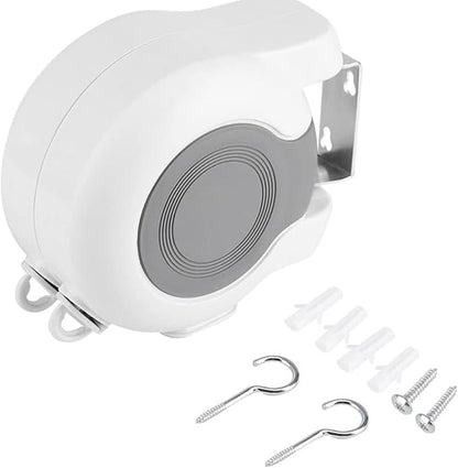 Durable Wall Mounted Retractable Clothes Line Washing Line Indoor Outdoor by Unknown