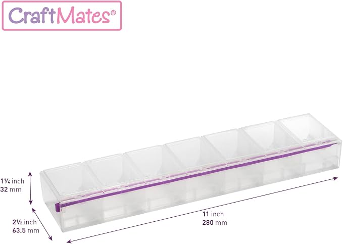 Craft Mates Craft & Sewing Supplies Organizer, 14 Locking Compartments - Image 2