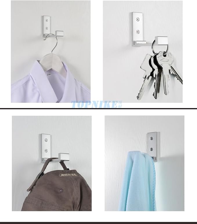 Folding Coat Hooks, Foldable Wall Hooks - Image 4