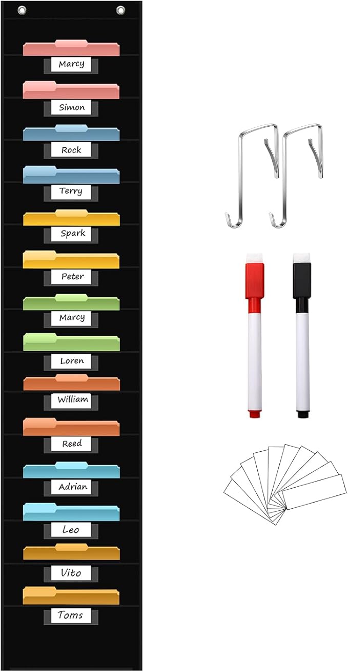 14 Pocket Hanging File Organizer by ANCOMEDO