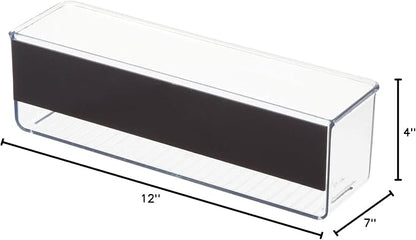 iDesign Magnetic Medium Clear Plastic Organizer Bins - Image 6