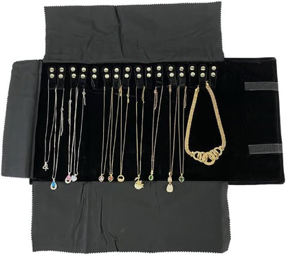 Velet Travel Jewelry Case Roll Bag Organizer - Image 4