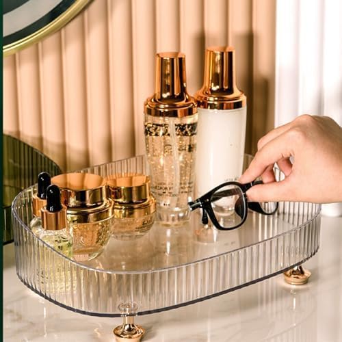 Makeup Perfume Organizer, Vanity Tray, Cosmetic Skincare Tray, Countertop - Image 6