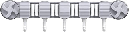 Broom Holder - Wall Mount Rack, Suction Utility Stand, Sturdy Easy Install by Unknown