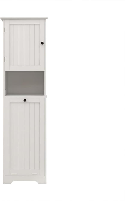 Tilt Out Laundry Hamper Cabinet, Hamper Cabinet Shelf - Image 8