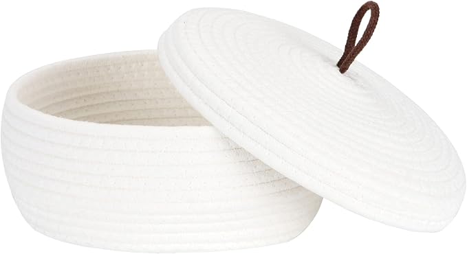 Sea Team Round Cotton Rope Storage Basket by SeaTeam
