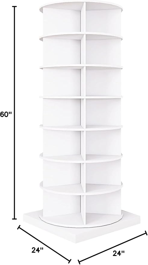 Rotating Shoe Rack Tower, 7-Tier Spinning Shoe Rack, Free Standing 360° - Image 2