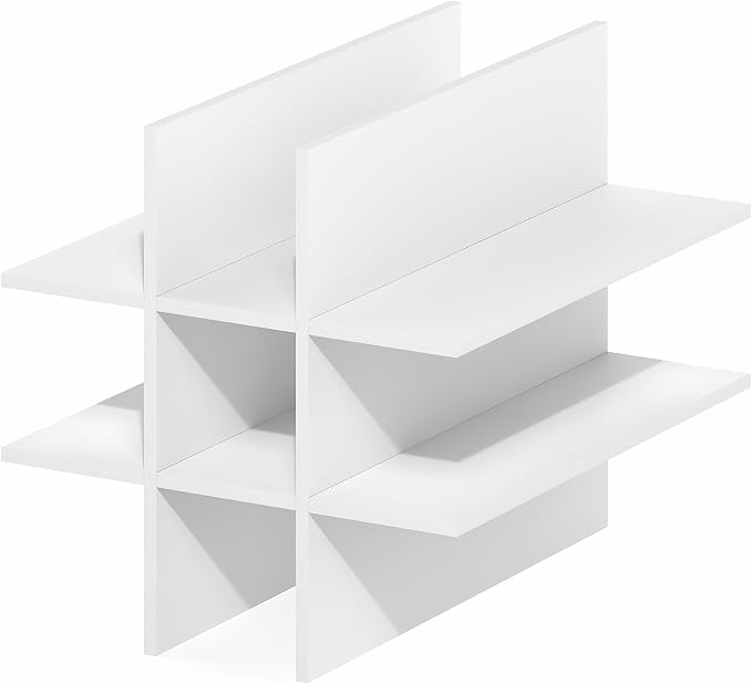 Furinno Cubicle Cube Insert, 9-Compartment Cube Organizer, Geometric Shelf - Image 9