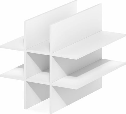 Furinno Cubicle Cube Insert, 9-Compartment Cube Organizer, Geometric Shelf - Image 9