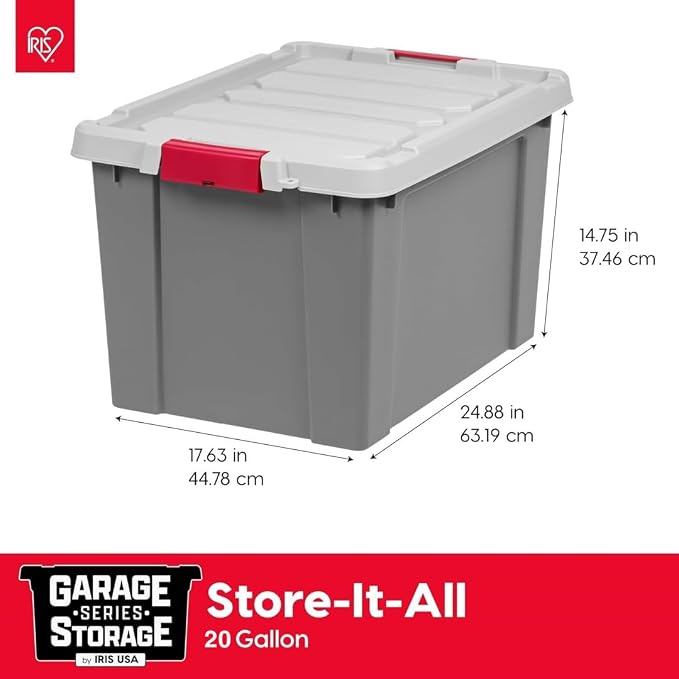 IRIS USA 20 Gallon Lockable Storage Totes - Image 3