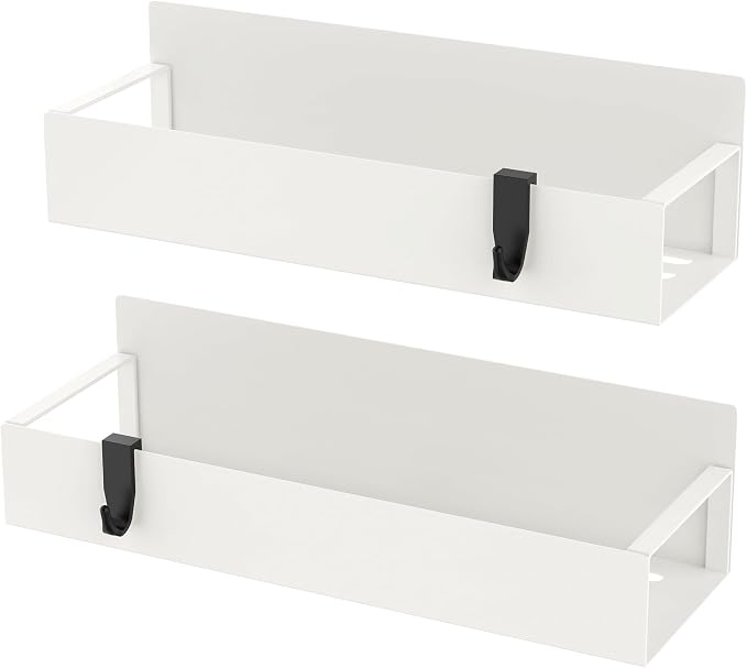 Metal Magnetic Spice Rack for Refrigerator Cream White, 2 Pack | Magnetic - Image 6