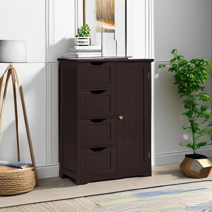 Yaheetech Large Bathroom Floor Cabinet - Image 5