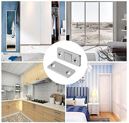 Mousike Magnetic Door Catch Ultra Thin Cabinet Magnets Stainless Steel Drawer - Image 7