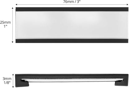 QWORK 30 Pack Magnetic Label Holders, 1x3 Inches C Channel Data Card Holders - Image 6