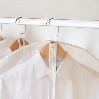 Garment Bag Clear for Long Dress 24'' x 60'' Zippered Garment Bags for Hanging - Image 7